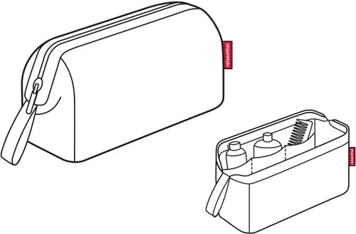 Vista 4 de reisenthel Travelcosmetic - Bolsa de cosméticos de viaje resistente y práctica, correa de mano, material repelente al agua.
