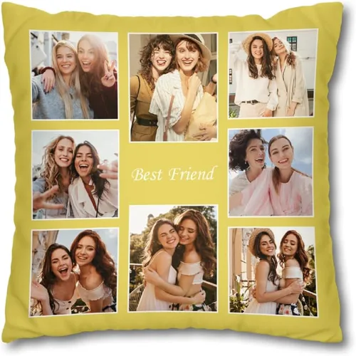 Vista 14 de Almohada personalizada para cargar imagen de pareja para regalo de cumpleaños de boda, almohada personalizada para novia novio