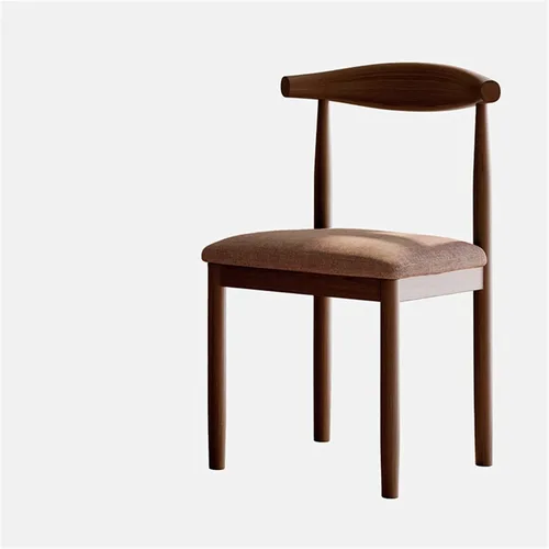 Vista 7 de Silla de comedor moderna para sala de maquillaje, sillón retro, silla de cocina de madera para el hogar, sala de estar, restaurante, silla