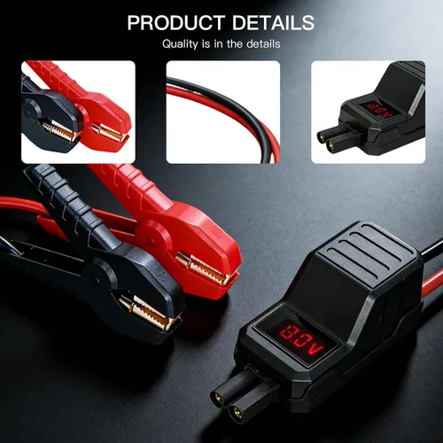 Vista 6 de MEGAWISE Cable de Arranque Inteligente Abrazadera Reforzadora de Batería de Servicio Pesado con Protección de Seguridad e Indicador LED