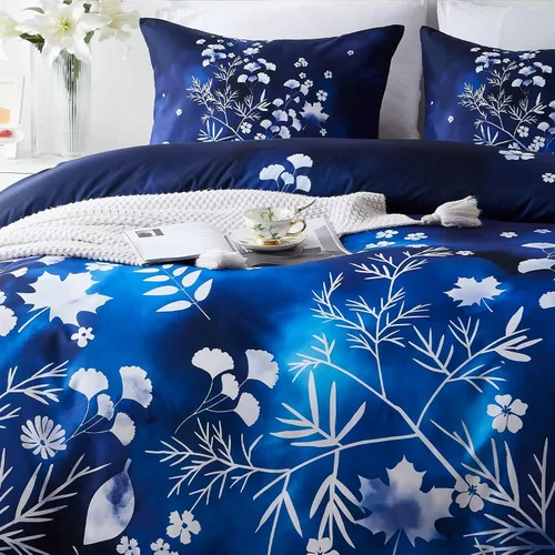 Vista 3 de Cupocupa Juego de funda de edredón de tamaño individual, diseño floral bohemio, juego de funda de edredón para cama de tamaño individual, ropa