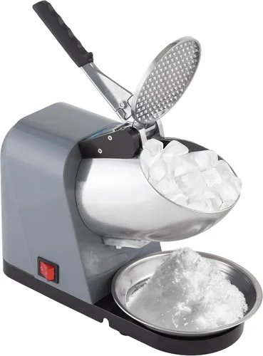 Vista 10 de Máquina de cono de nieve - Afeitadora de hielo con potente motor de 170 W - Máquina de hielo triturado para encimera fácil de usar por Great Azul