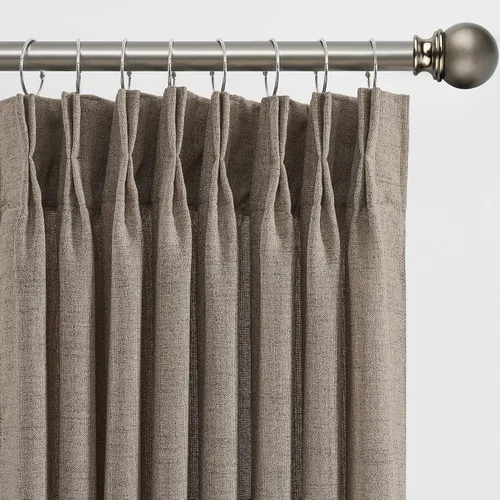 Vista 18 de RAIN CITY - Juego de 2 cortinas de 45 pulgadas de largo con plisado con pellizco, cortinas semitraslúcidas para dormitorio, cuarto de bebé