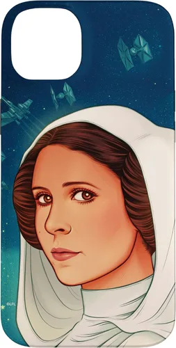 Vista 15 de Funda exclusiva de Star Wars para iPhone 16 con diseño de princesa Leia de Nueva Esperanza
