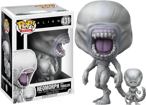 Vista 2 de Pacto Neomorph con niño, figura de juguete de película Alien de Funko POP!