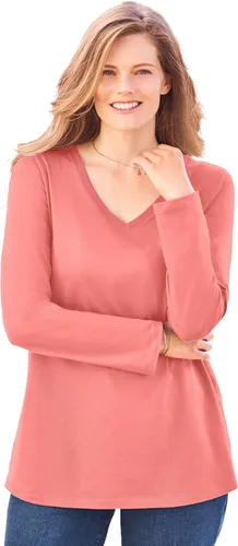 Vista 30 de Camiseta manga larga de talla grande para mujer Woman Within Negro