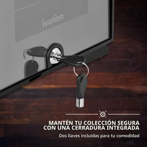 Vista 7 de Ivation Refrigerador de vino con compresor de 14 botellas con cerradura Gran bodega independiente para vino tinto, blanco, champán o espumoso