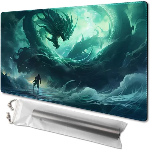 Vista 27 de MTG - Tapete de juego de tamaño 24 x 14 pulgadas, impresión antideslizante, ideal para entusiastas de los juegos de cartas, tapete de juego TCG