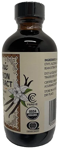 Vista 3 de Trader Joe's Extracto puro de vainilla bourbon - 4 onzas líquidas, 4.0 fl oz en botella de plástico_AB