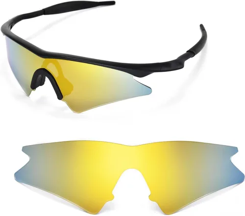 Vista 3 de Walleva Lentes o lentes de repuesto con almohadilla nasal negra para Oakley M Frame Sweep - Múltiples opciones disponibles