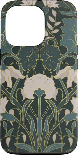 Vista 10 de iPhone 16 Art Nouveau Floral Pattern Case