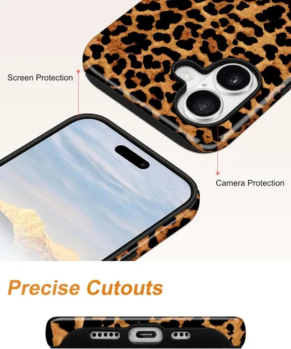 Vista 548 de Jusy Funda compatible con MagSafe con estampado de caparazón de tortuga marrón para iPhone 7/8/SE, cubierta protectora de TPU suave magnética