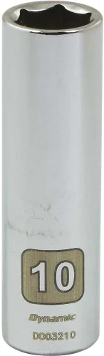 Vista 10 de Herramientas Dinámicas d003204 1/4" Drive 6 Punto Metric Socket con 4 mm Deep de longitud