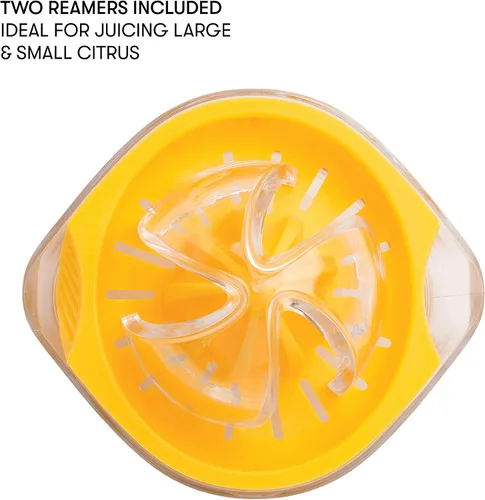Vista 4 de Exprimidor de cítricos con taza medidora amarillo