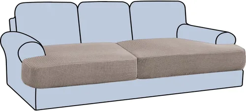 Vista 41 de H.VERSAILTEX Funda elástica para sillón con cojín en forma de T, fundas de cojín en T para sillón y sofá de sala de estar, funda para sofá, funda