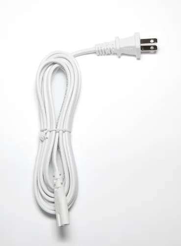 Vista 2 de OMNIHIL [Listado UL] Cable de alimentación de CA blanco de 10 pies de largo compatible con iRobot Roomba 694 Robot Cable de alimentación de vacío