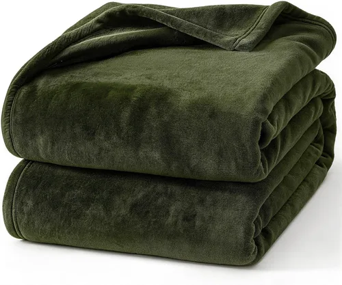 Vista 48 de Hansleep Manta de forro polar para sofá beige, súper suave manta de franela esponjosa y acogedora para todas las estaciones, beige, manta de 50x60