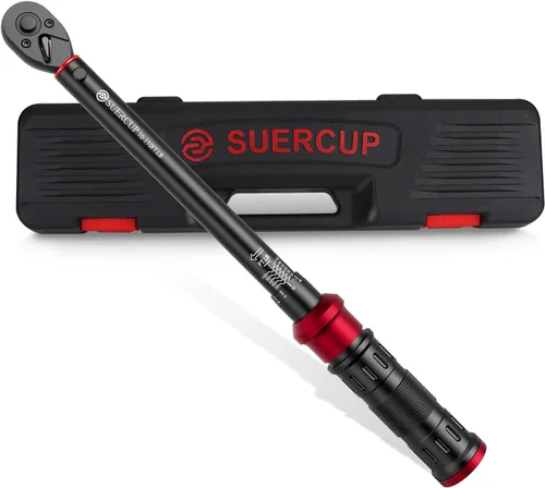 Vista 9 de SUERCUP Llave dinamométrica de clic de 1 pulgada, 200-1300 pies-Lb/271-1761.5Nm Heavy Duty, ±3% Accuracy Torque Wrench, Professional, Dual