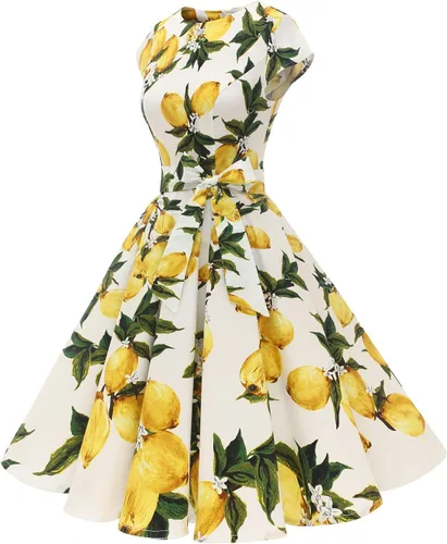 Vista 50 de Dressystar - Vestidos clásicos de fiesta con mangas casquillo, estilo Rockabilly y retro de la década de 1950