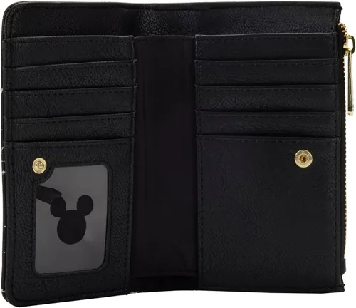 Vista 4 de Loungefly Disney Mickey Constellation - Cartera con solapa que brilla en la oscuridad