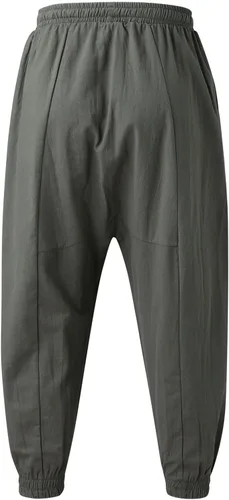 Vista 19 de Pantalones deportivos para hombre, pantalones de otoño e invierno y sólidos para hombres y hombres, cómodos con múltiples bolsillos