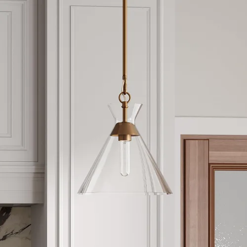 Vista 20 de Nathan James Leigh Iluminación Colgante, Luz Colgante de Techo Negra con Pantalla de Vidrio de Gran Tamaño y Cable Ajustable, para Isla de Cocina