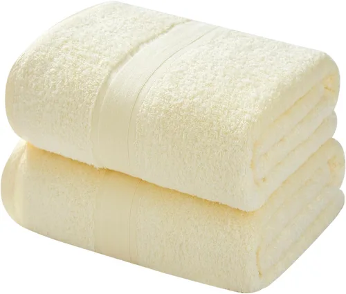 Vista 28 de Aibaser Toallas de baño, 27 x 54 pulgadas, naturales, ultra absorbentes, para baño, viajes, gimnasio, ducha y spa (juego de 6 piezas) (azul)