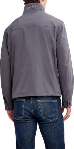 Vista 3 de Nautica Chaqueta de golf ligera y elástica para hombre, con cierre completo