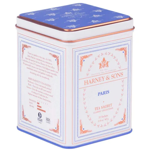 Vista 5 de Harney & Sons Lata de té de especias de canela caliente + té negro de París
