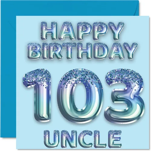 Vista 61 de Stuff4 Tarjeta de primer cumpleaños para niños, globo de fiesta con purpurina azul, tarjetas de feliz cumpleaños para niño de 1 año, nieto, hijo, 57