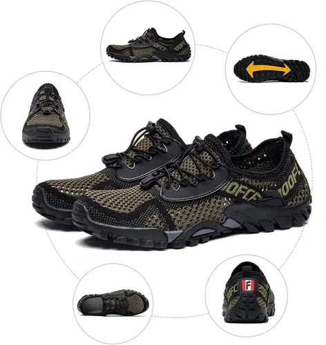 Vista 6 de SOBASO Zapatos de agua para mujeres y hombres, secado rápido, para natación, playa, zapatos acuáticos para deportes acuáticos, buceo, senderismo