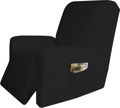 Vista 27 de Easy-Going - Funda elástica de microfibra para sofá reclinable seccional, suave vellón ajustable a tu sofá de 2 cuerpos, lavable, protector
