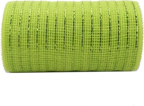 Vista 34 de YYCRAFT cinta metálica de malla de poliéster para decoración y manualidades, 10 yardas Rosa