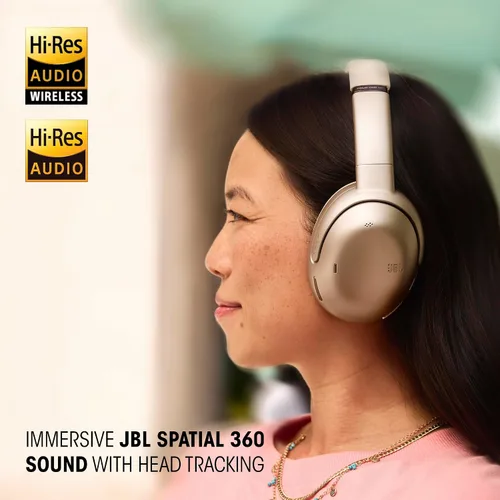 Vista 3 de JBL Tour One M3 Smart Tx - Auriculares inalámbricos con cancelación de ruido supraaurales con transmisor inteligente, audio de alta resolución Negro