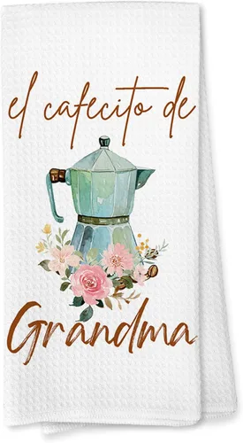 Vista 10 de Voatok Abuela Gifts - Toallas de cocina de café, regalos de Abuela para Navidad, cumpleaños de parte de nietos, toallas de mano para el mejor regalo