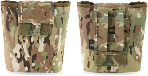 Vista 2 de KRYDEX Molle Dump Pouch Roll-Up Drawstring Magazine Utility Pouch Bolsa plegable MC