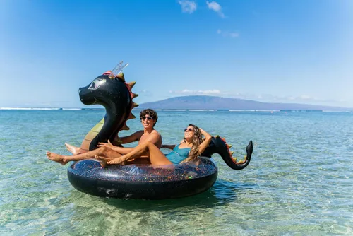 Vista 4 de Poolcandy Gigantic Inflatable 2 to 3 Person Pool, Beach, and Lake Swim rafts