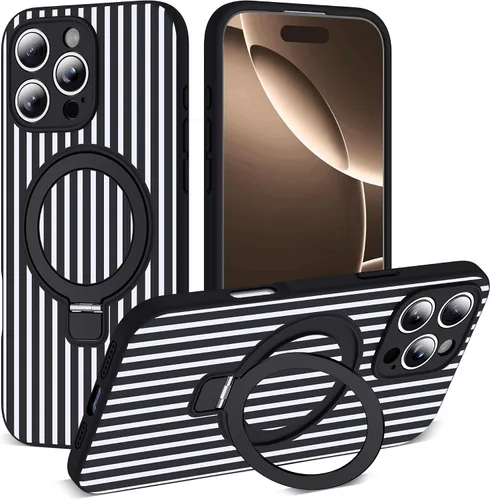 Vista 37 de SKYLMW Funda diseñada para iPhone 11 con soporte magnético invisible Compatible con Mag-Safe, a prueba de caídas de grado militar, a prueba