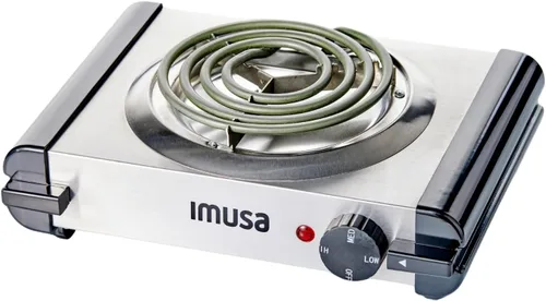 Vista 15 de Cocina eléctrica de una hornilla IMUSA USA GAU 80305 de 1100 vatios en color negro, quemador doble 1500 W, Negro