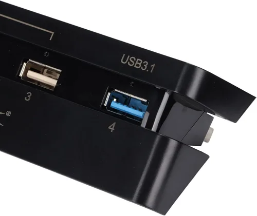 Vista 9 de Kafuty-1 Kit combinado de ventilador de refrigeración y concentrador USB para sistema de consola PS4 Slim, adaptador divisor USB 3.0 de 4 puertos