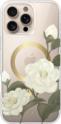 Vista 43 de LONLI Hue - para iPhone 15 Pro Max [Compatible con Magsafe] - Funda de teléfono floral dorada - [Amortiguador de 360°] - Funda de teléfono linda