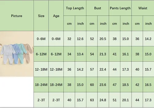 Vista 7 de KOSUSANILL Ropa deportiva de punto gofre para bebé, niña, niño, 6, 12, 18, 24 meses, 3T, cuello redondo, pantalones deportivos para otoño e invierno