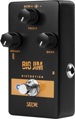 Vista 9 de Satone Pedal de guitarra retardada, Spritwalker Pedal de efecto de guitarra eléctrica Delay DC 9V Mini Pedal de retardo analógico True Bypass