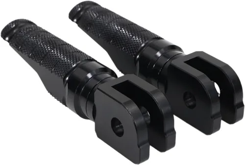 Vista 5 de Reposapiés delantero para motocicleta compatible con MT-07 MT07 Tracer MT-09 Niken XSR700 XJ6 FJR1300 FZ6 Fazer Pedales de aluminio (Color negro)