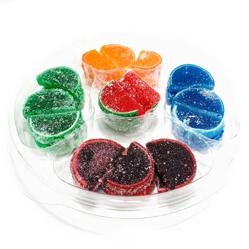 Vista 9 de NY Spice Shop Bandeja surtida de chicles – Bandeja de chicles afrutados de 2 libras – Gumballs para bufé de dulces – Bolas de chicle jugosas
