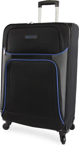 Vista 2 de Nautica Seascape Collection 4pc Softside Luggage Set BlackBlue