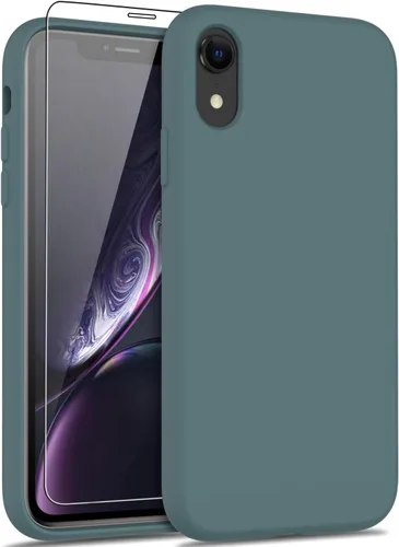Vista 73 de bemal Funda para iPhone 14 Pro con protector de pantalla, silicona líquida de ajuste delgado, forro de microfibra suave, diseñada para mujeres
