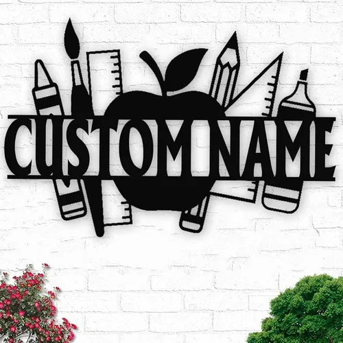 Vista 88 de Letrero de metal personalizado con nombre de camión, semirremolque, arte de pared para valla de garaje, patio, decoración al aire libre, letrero