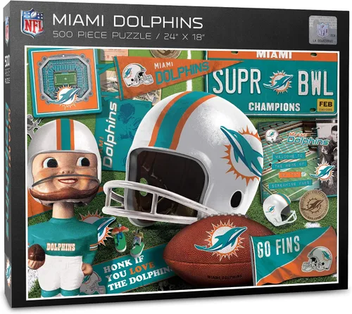 Vista 15 de YouTheFan - Rompecabezas serie retro NFL, 500 piezas