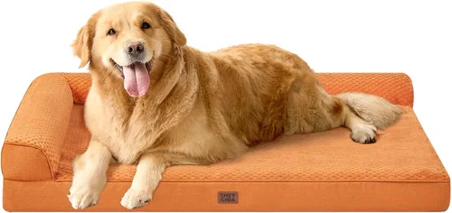 Vista 72 de EHEYCIGA - Cama ortopédica para perros de tamaño mediano, cama de espuma viscoelástica para perros, color beige Small Dog Sofa with Washable